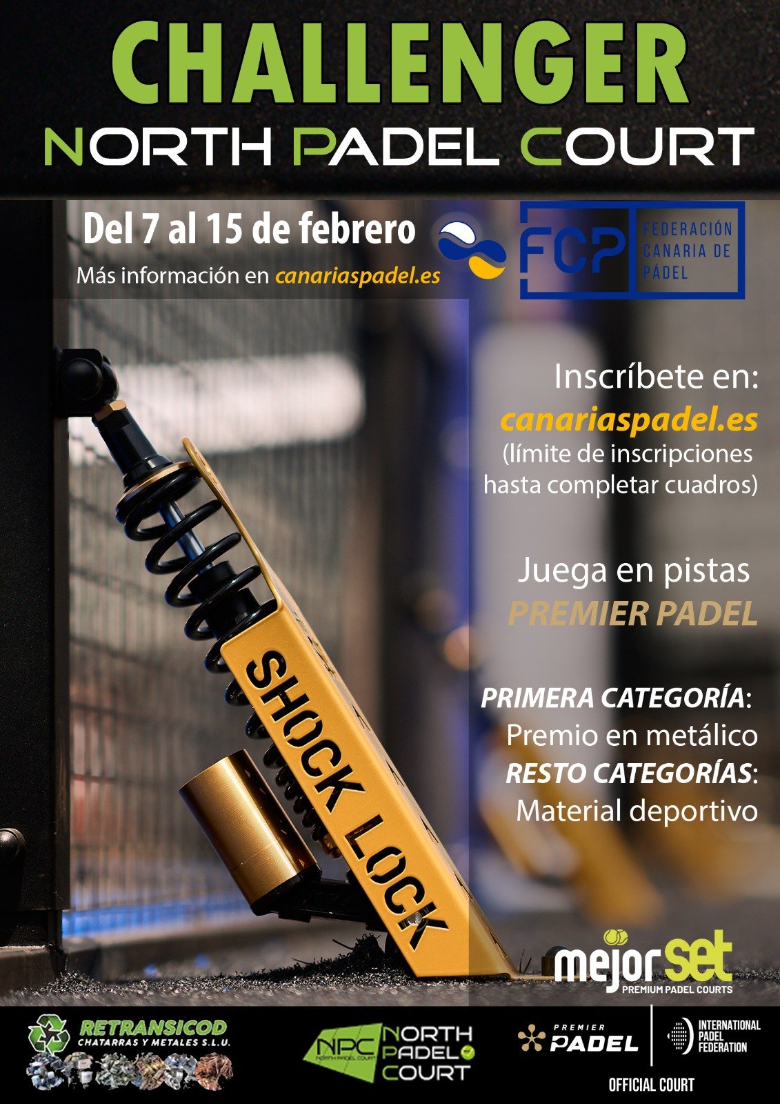 Un total de 120 deportistas responden al desafío del Challenger North Padel Court en Tenerife