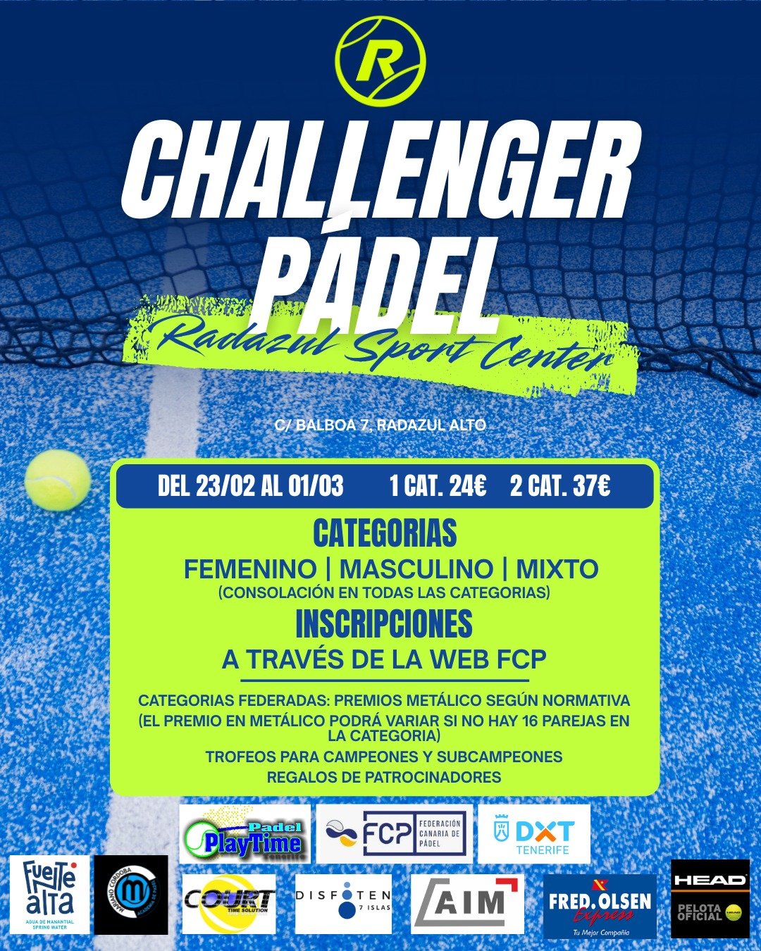 El Challenger de Radazul Sport Center convoca a más de 200 deportistas