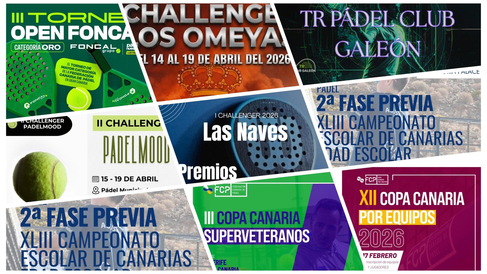 Fin de semana de locura: un Oro, cuatro challengers, campeonato escolar y Copa Canaria: un millar de deportistas en cinco islas