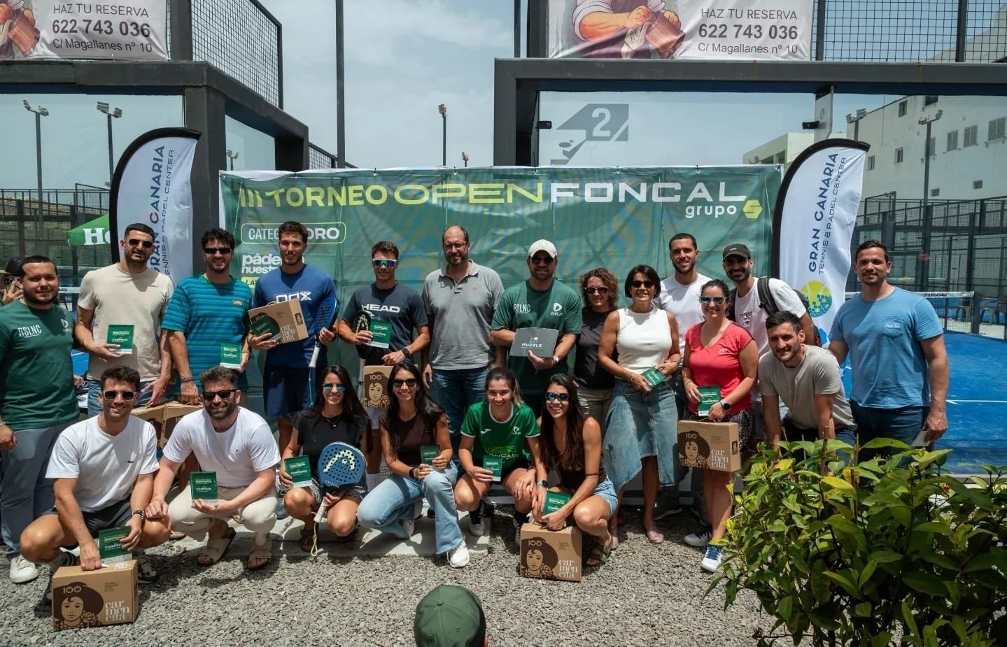 Joel Fernández – Carlos Eugenio y Clara Siverio – Isabel Rapisarda le ponen su firma de oro al Open Foncal