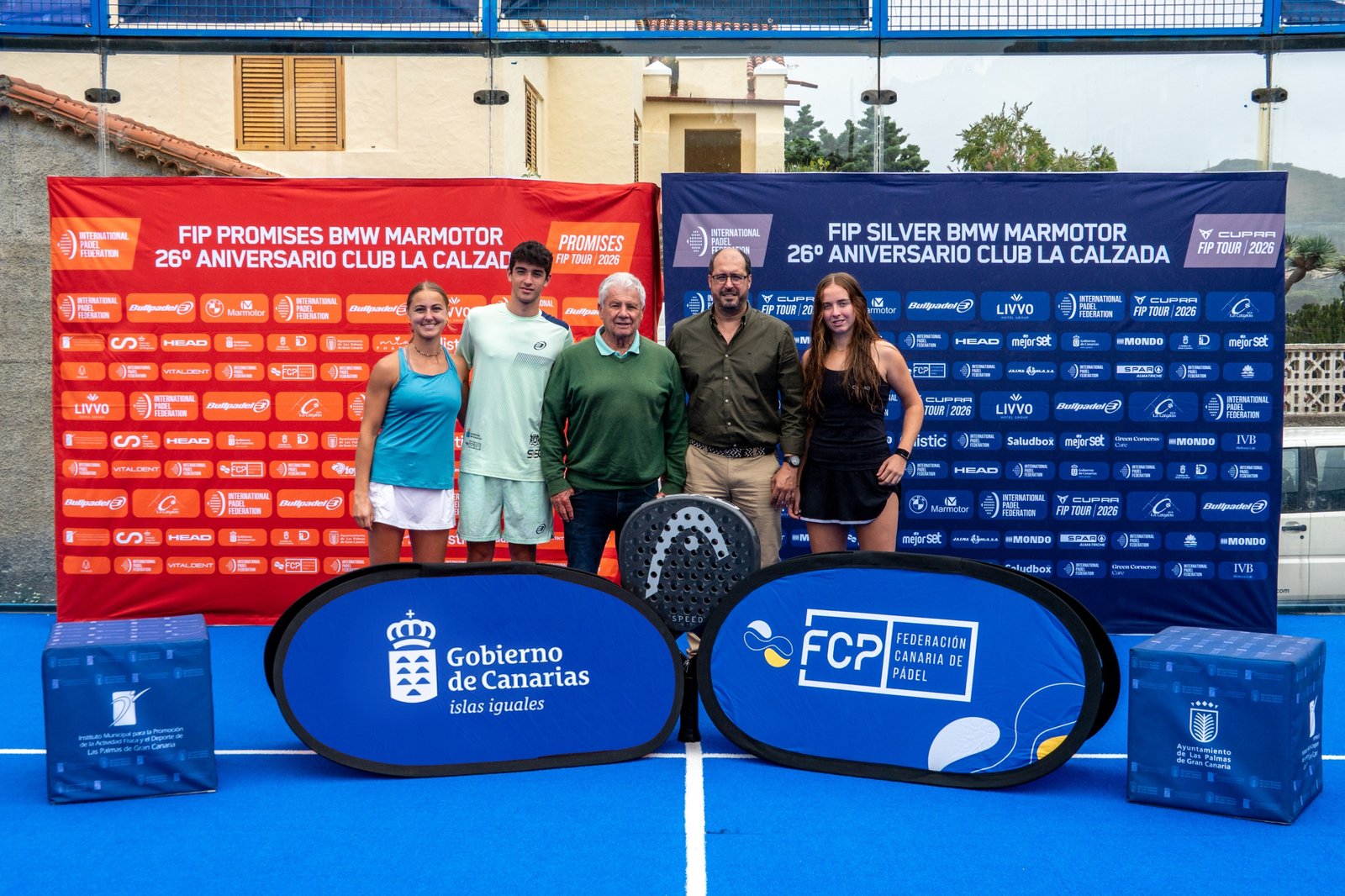 El Club La Calzada convierte su 26º aniversario en una fiesta del pádel internacional con tres torneos simultáneos