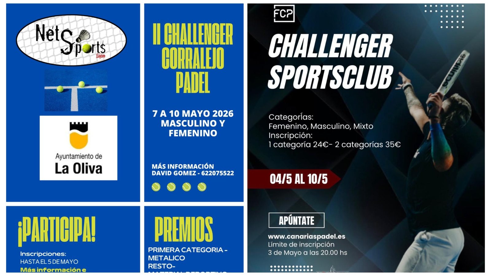 Corralejo y Sportsclub reúnen a 316 participantes en un gran fin de semana de pádel