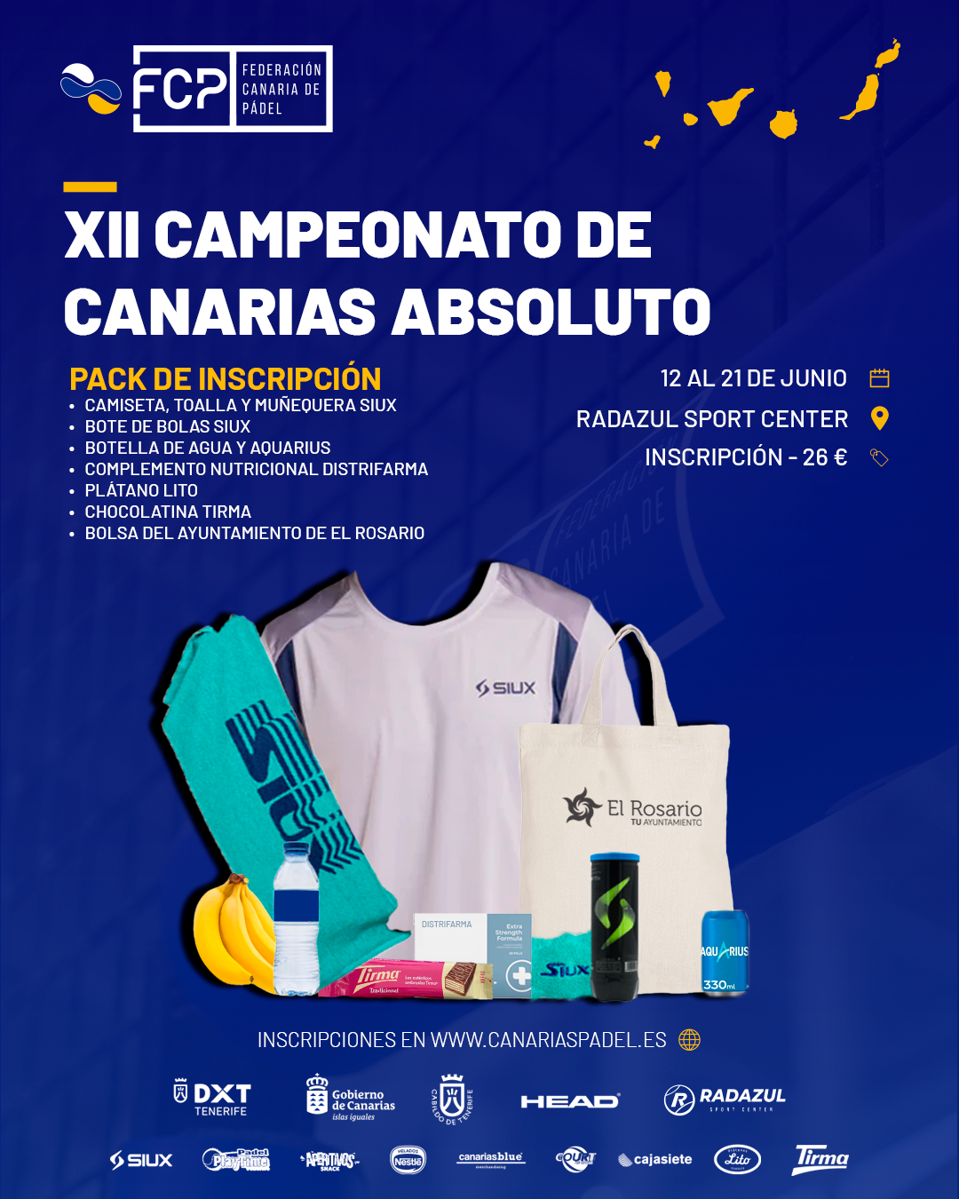 Inscripciones abiertas del XII Campeonato de Canarias Absoluto