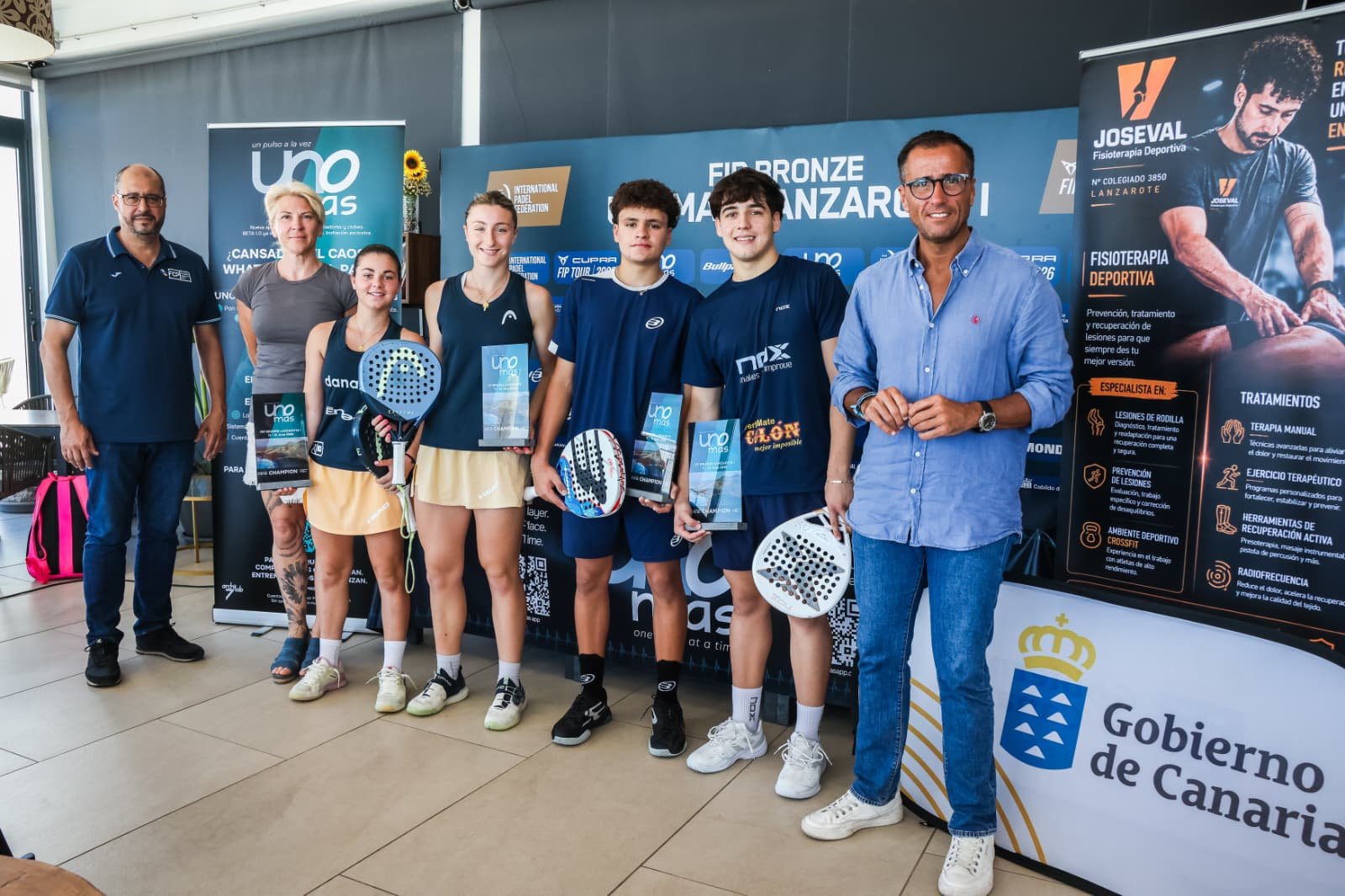 El talento precoz de Dehnike – Contreras y Portilla – Vera copa el podio en el FIP Bronze Unomás Lanzarote I