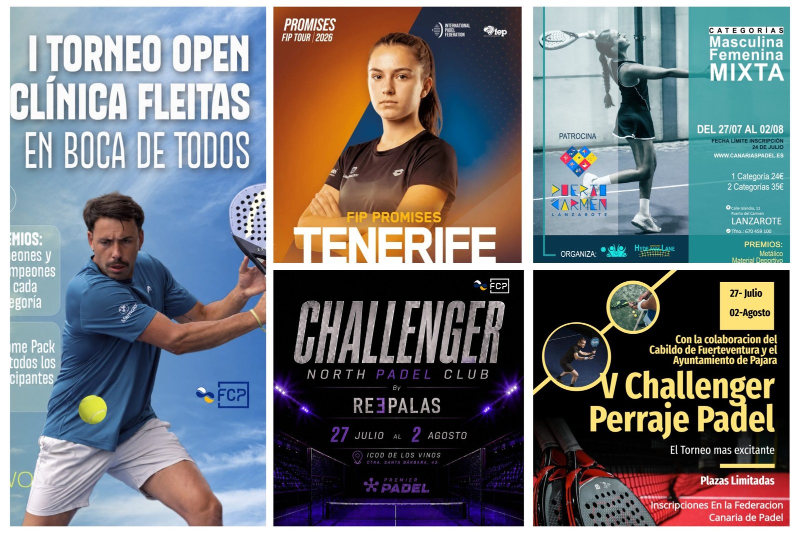 Más de 630 deportistas compiten este fin de semana en cinco torneos por toda Canarias