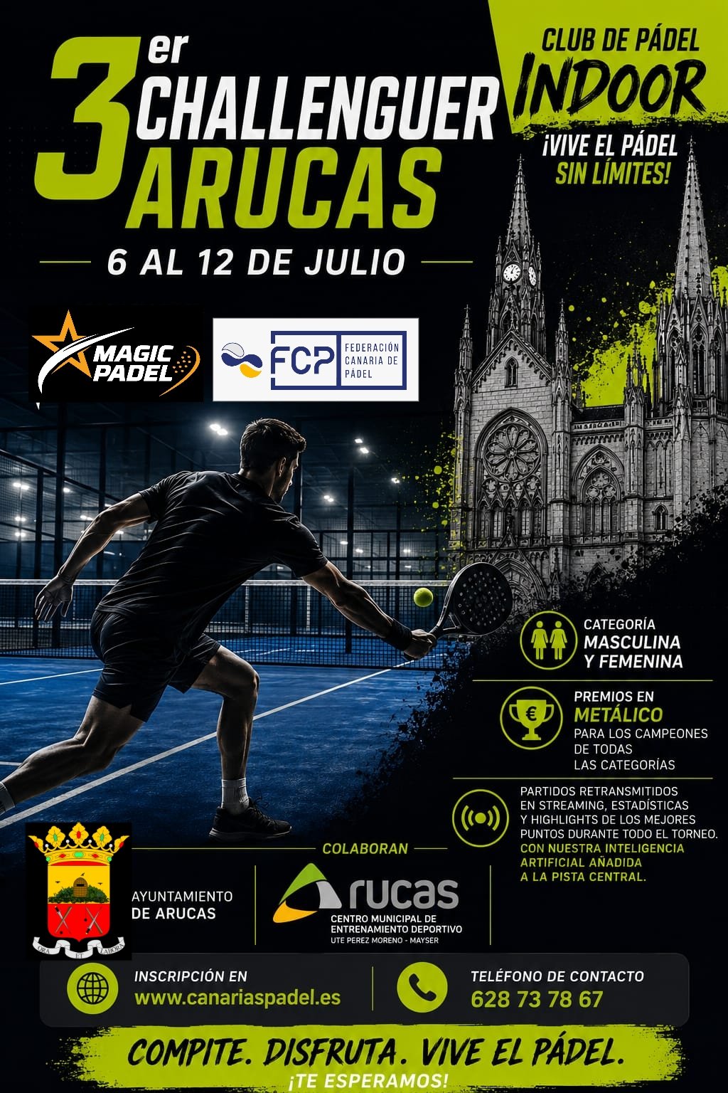 Arucas se viste de pádel con la tercera edición de su Challenger