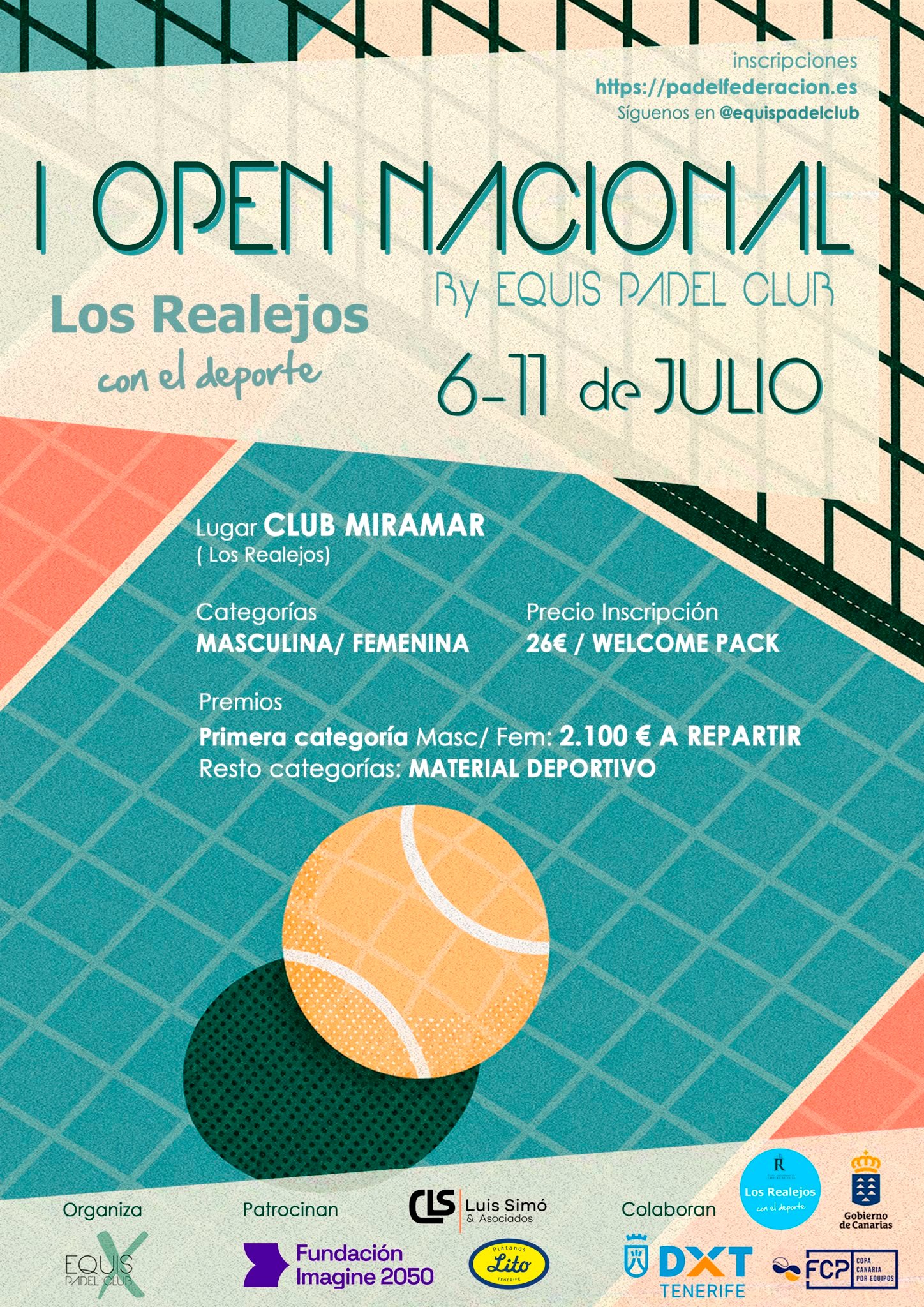 Arranca en Tenerife el I Open Nacional Los Realejos con el Deporte, con finales el sábado