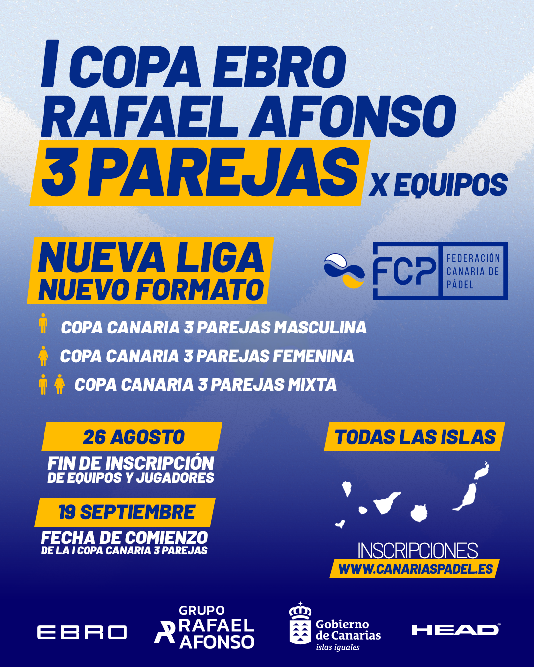 La FCP estrena la I Copa Ebro Rafael Afonso, la nueva liga de pádel por equipos de 3 parejas