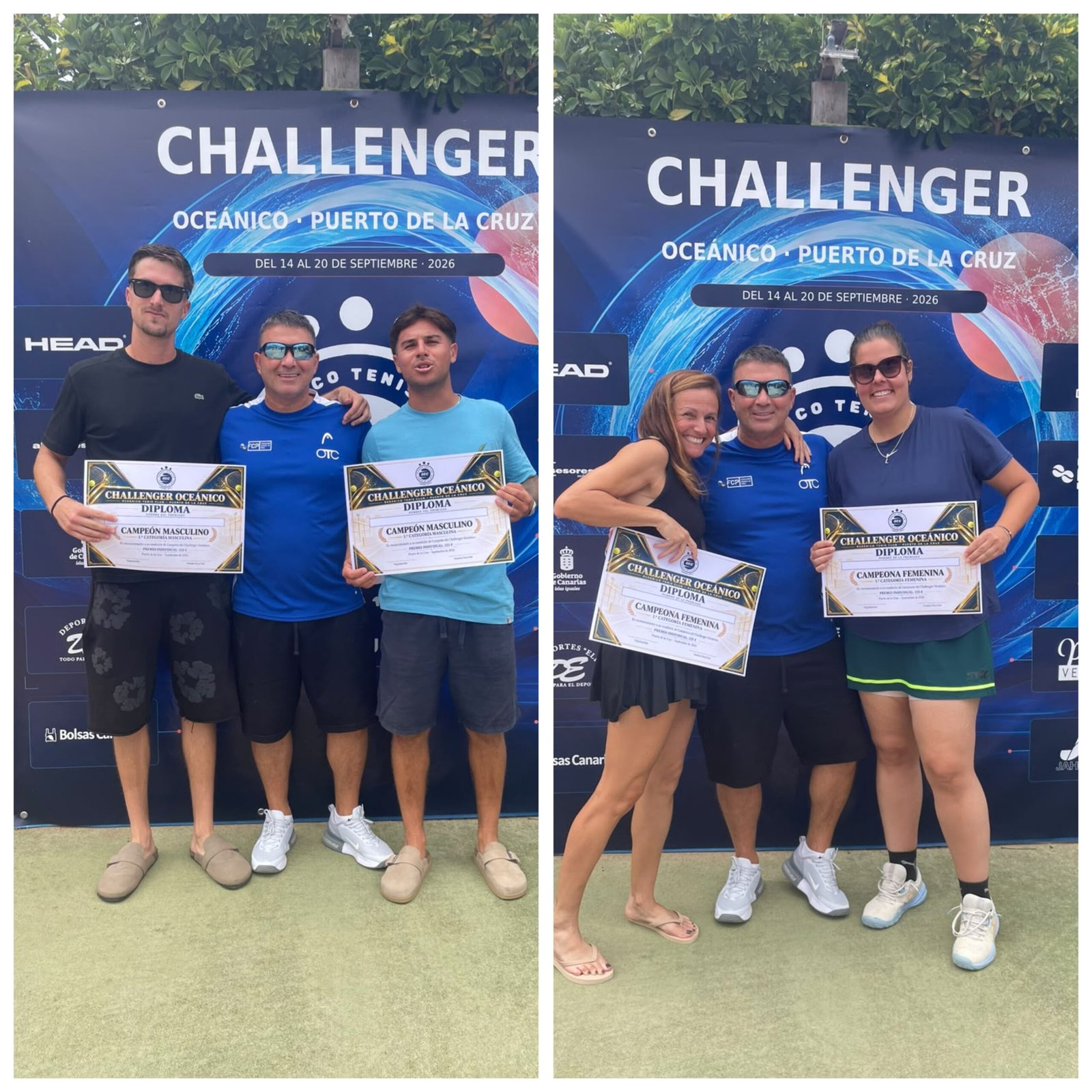 Remontadas y actuaciones arrolladoras coronan a los campeones del Challenger Oceánico en Tenerife