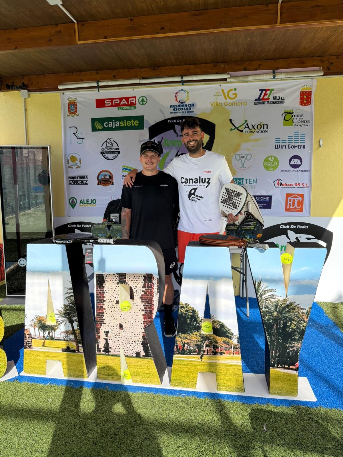 Doblete de campeones en el III Challenger Aray, en San Sebastián de La Gomera
